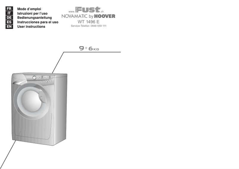 Imagen de la primera página del manual del dispositivo WT 1496 E