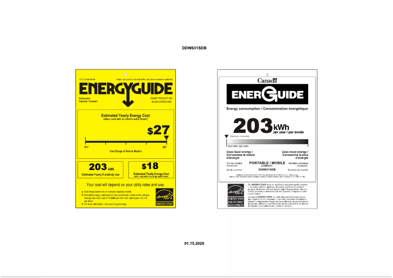 Imagen de la primera página del manual del dispositivo DDW631SDB