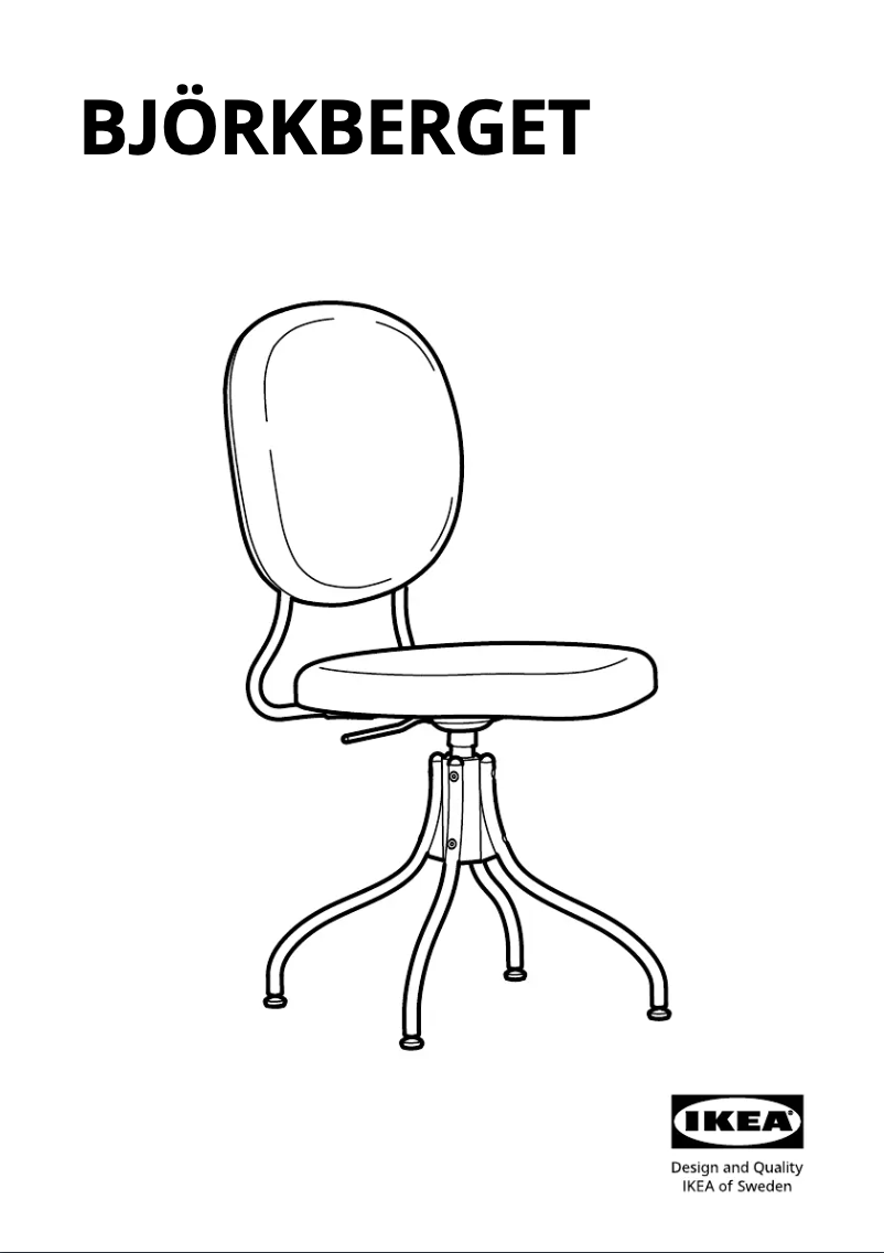 Imagen de la primera página del manual del dispositivo BJÖRKBERGET 004.817.92