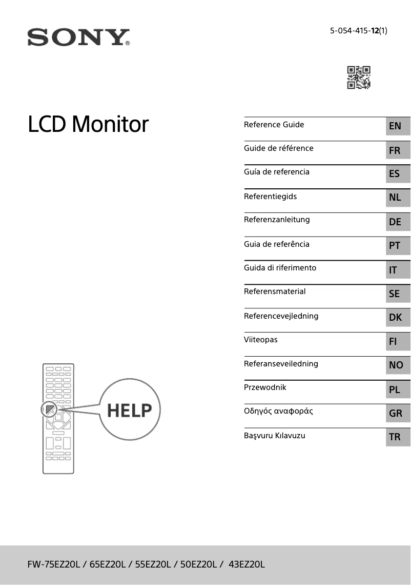 Página nº 1 - Manual de usuario Sony FW-65EZ20L