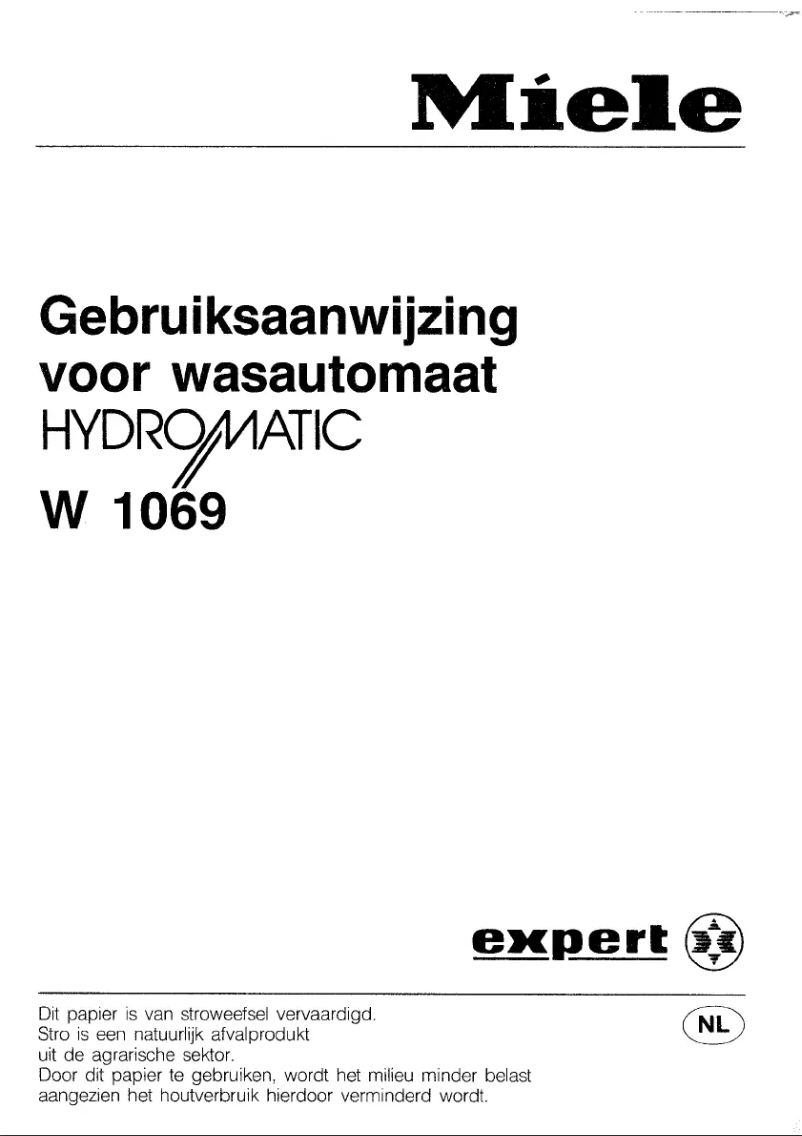 Imagen de la primera página del manual del dispositivo Hydromatic W699