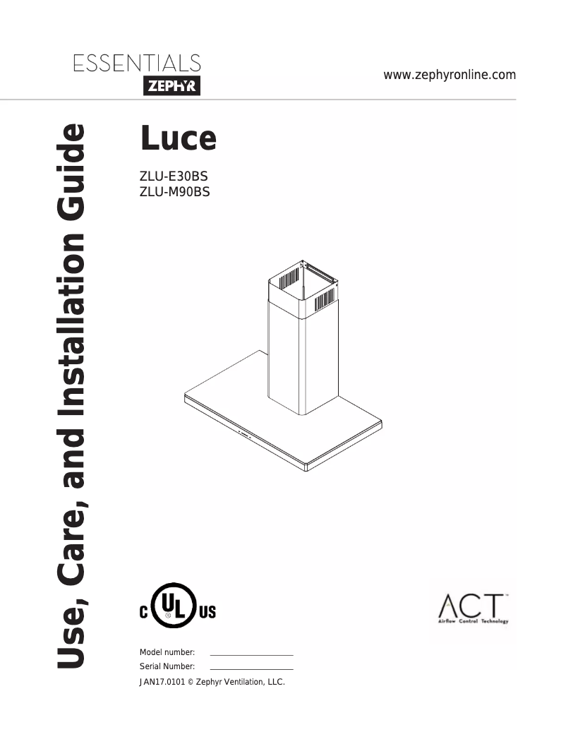 Imagen de la primera página del manual del dispositivo ZLUE30BS