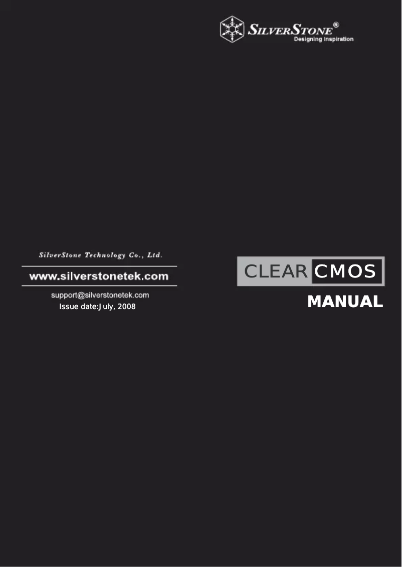 Imagen de la primera página del manual del dispositivo SST-CLEARCMOS