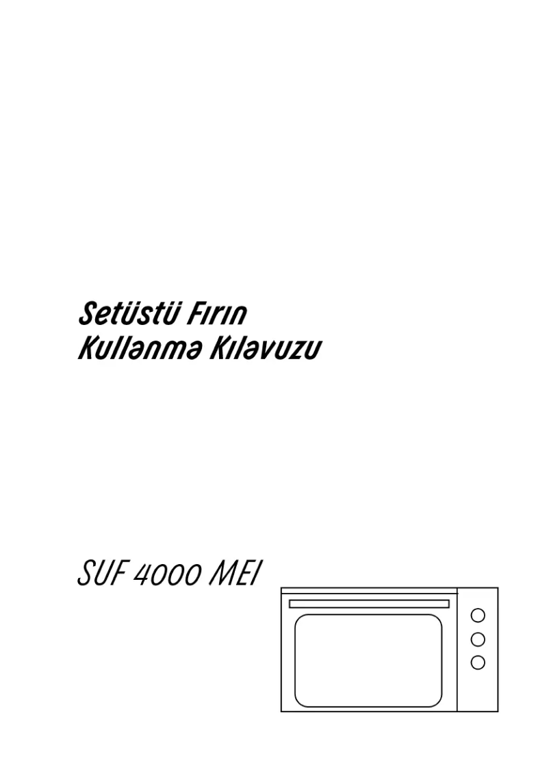 Página 1 del manual Manual de usuario Arçelik SUF 4000 MEI