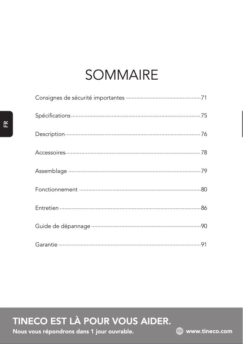 Imagen de la primera página del manual del dispositivo Floor One S5