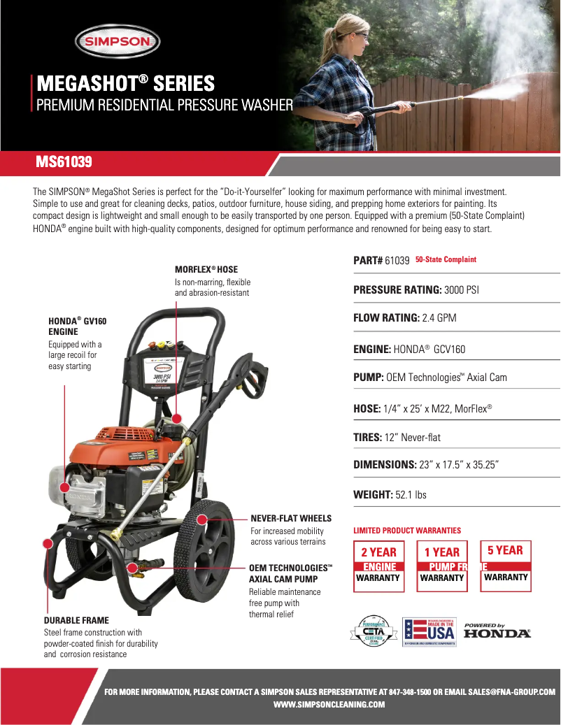 Imagen de la primera página del manual del dispositivo Megashot MS61039-S