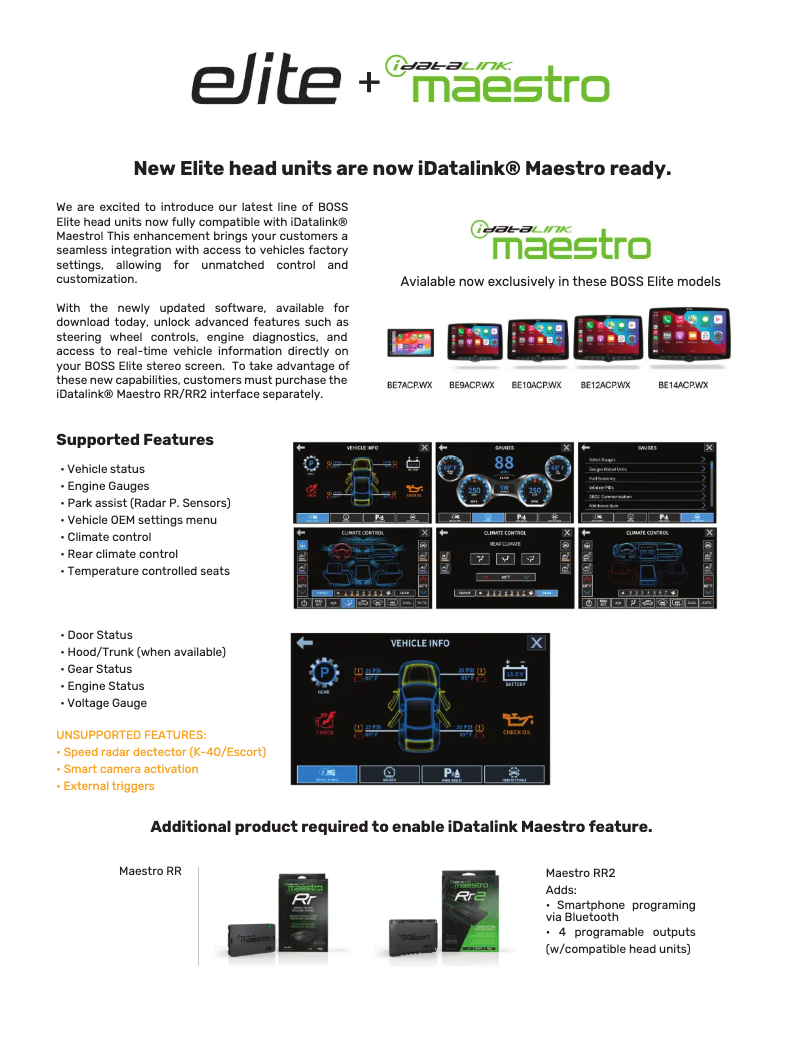 Imagen de la primera página del manual del dispositivo Elite BE14ACP.WX