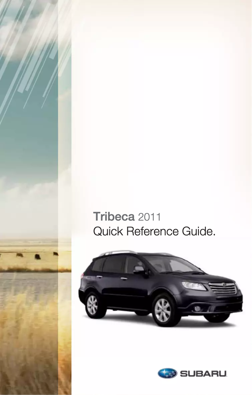 Página 1 del manual Manual de usuario Subaru Tribeca (2011)