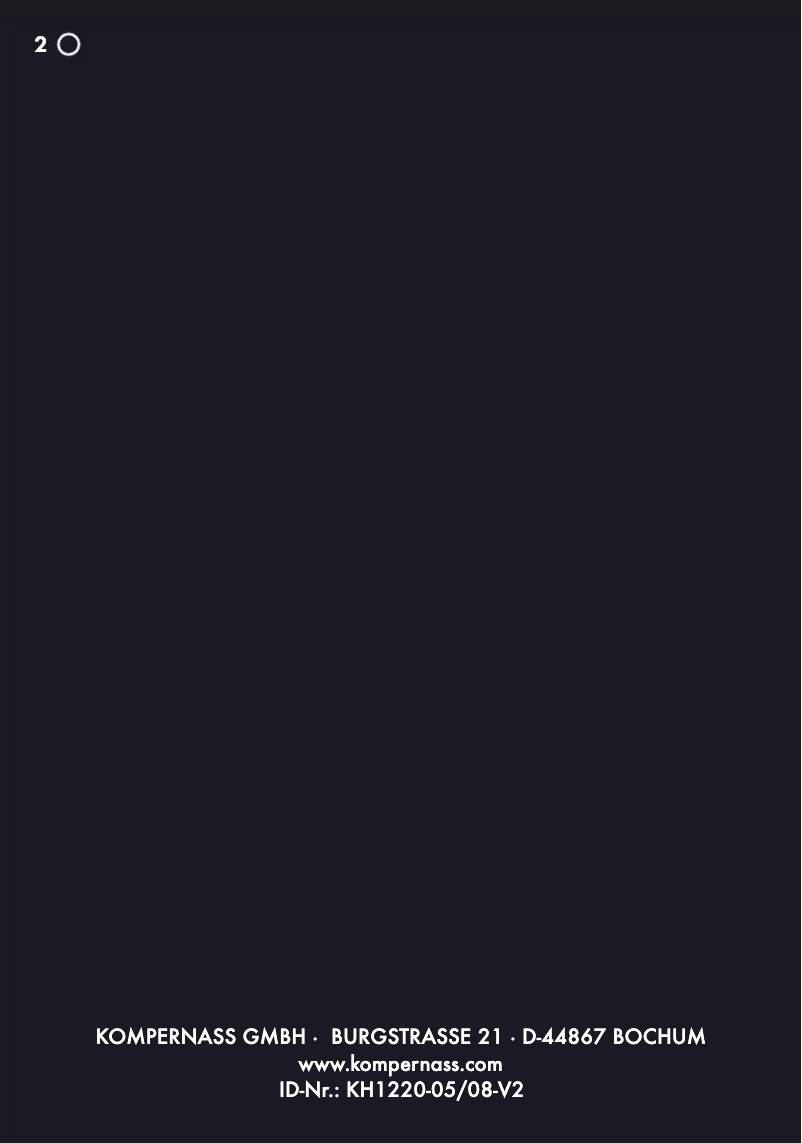 Página 1 del manual Manual de usuario Bifinett KH 1220