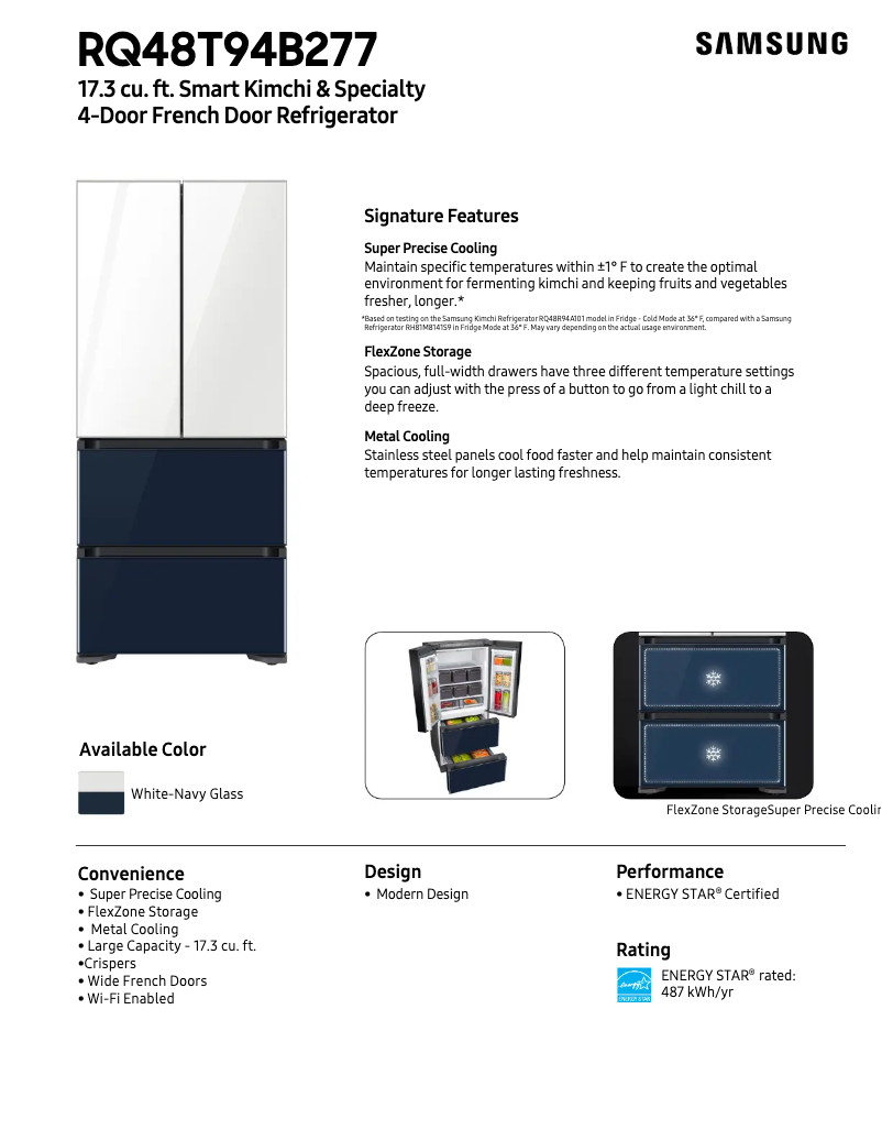 Imagen de la primera página del manual del dispositivo RQ48T94B277