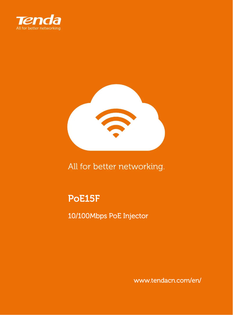 Imagen de la primera página del manual del dispositivo PoE15F