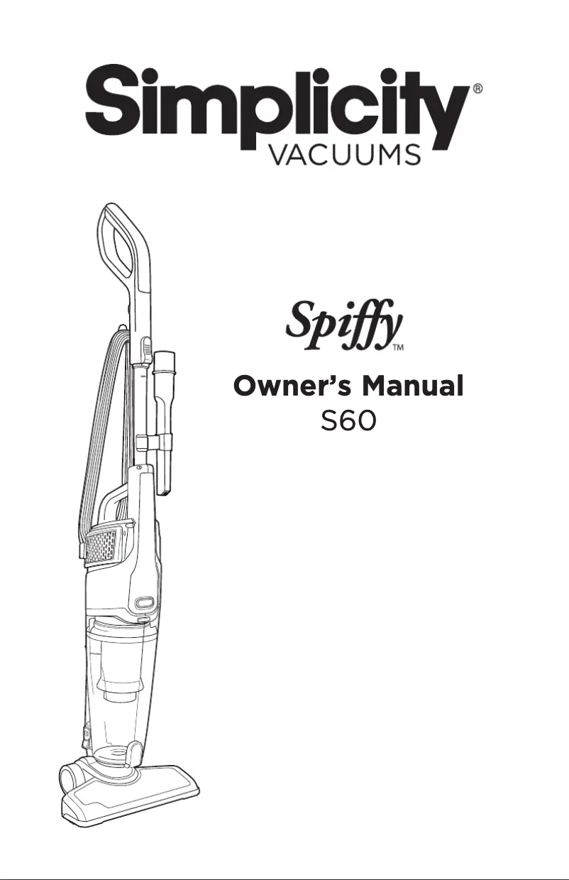Imagen de la primera página del manual del dispositivo Spiffy S60
