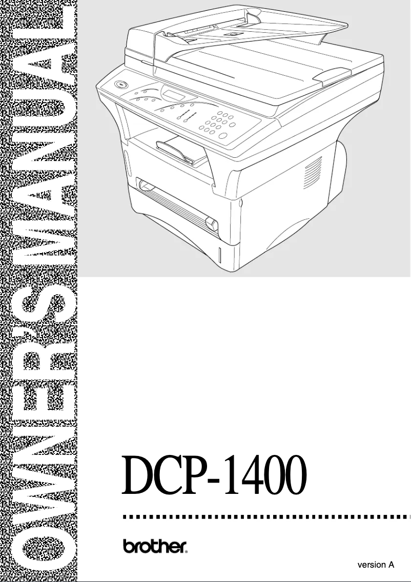 Imagen de la primera página del manual del dispositivo DCP-1400