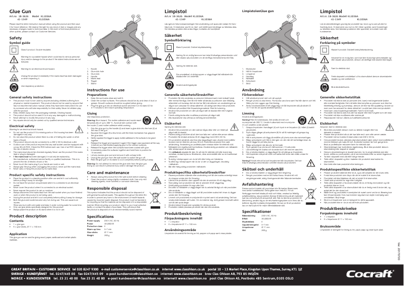 Imagen de la primera página del manual del dispositivo HG 200