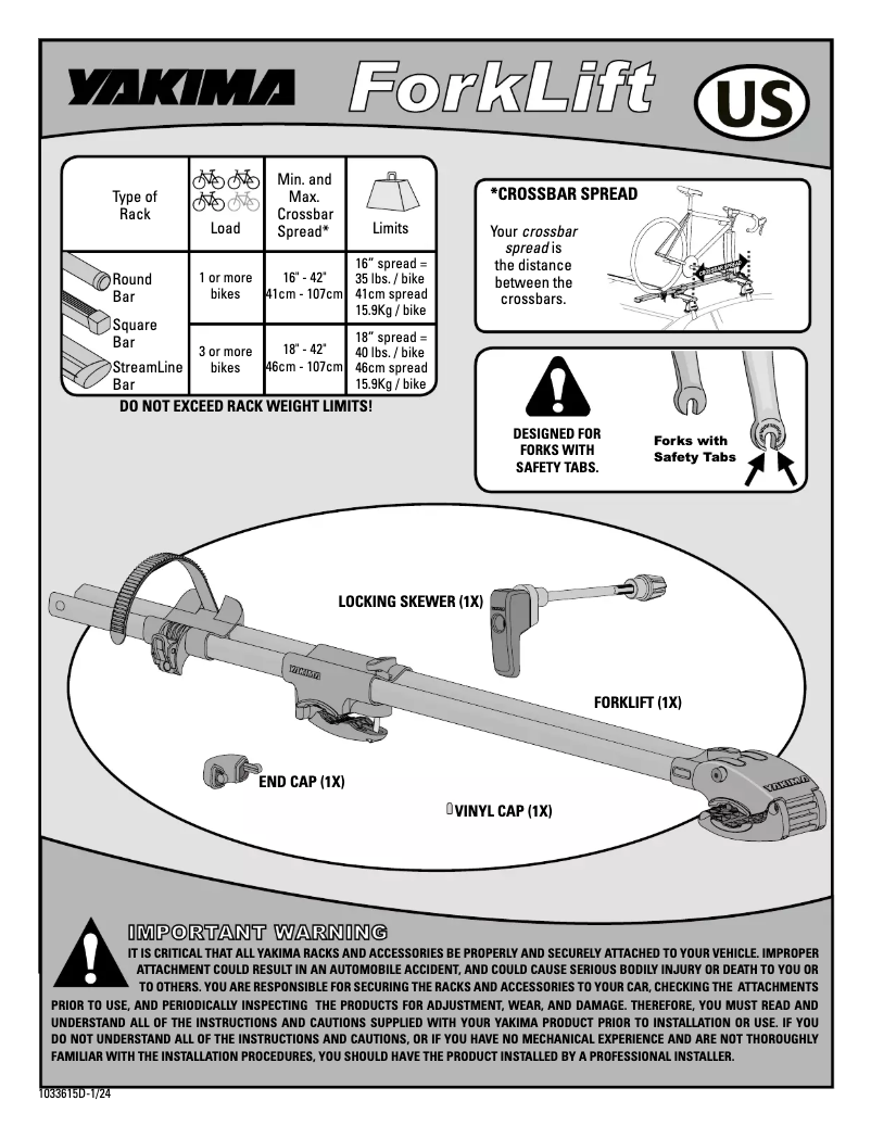 Imagen de la primera página del manual del dispositivo ForkLift