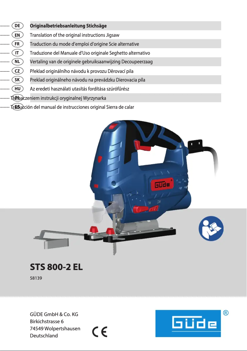 Imagen de la primera página del manual del dispositivo STS 800-2 EL