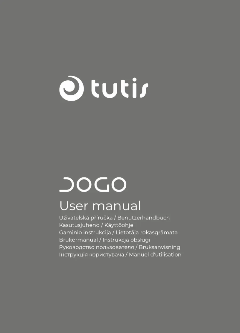 Página 1 del manual Manual de usuario Tutis Jogo