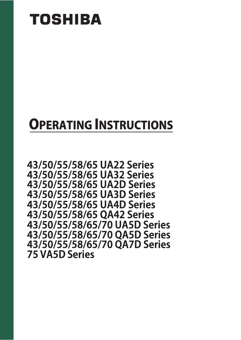 Imagen de la primera página del manual del dispositivo 43UA5D63DG