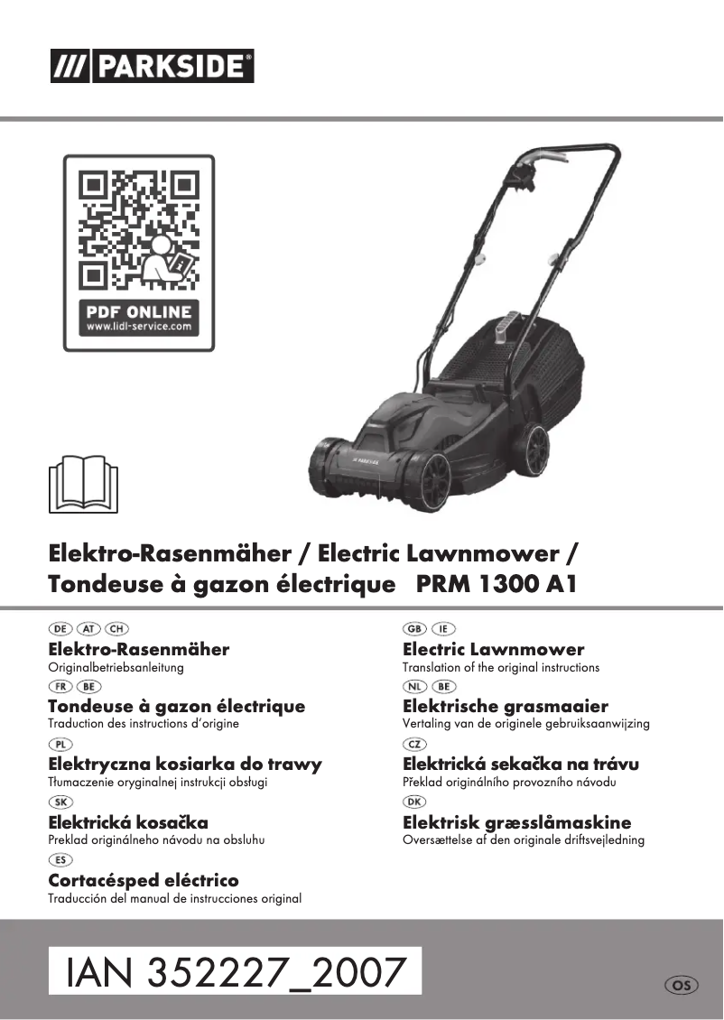 Imagen de la primera página del manual del dispositivo PRM 1300 A1