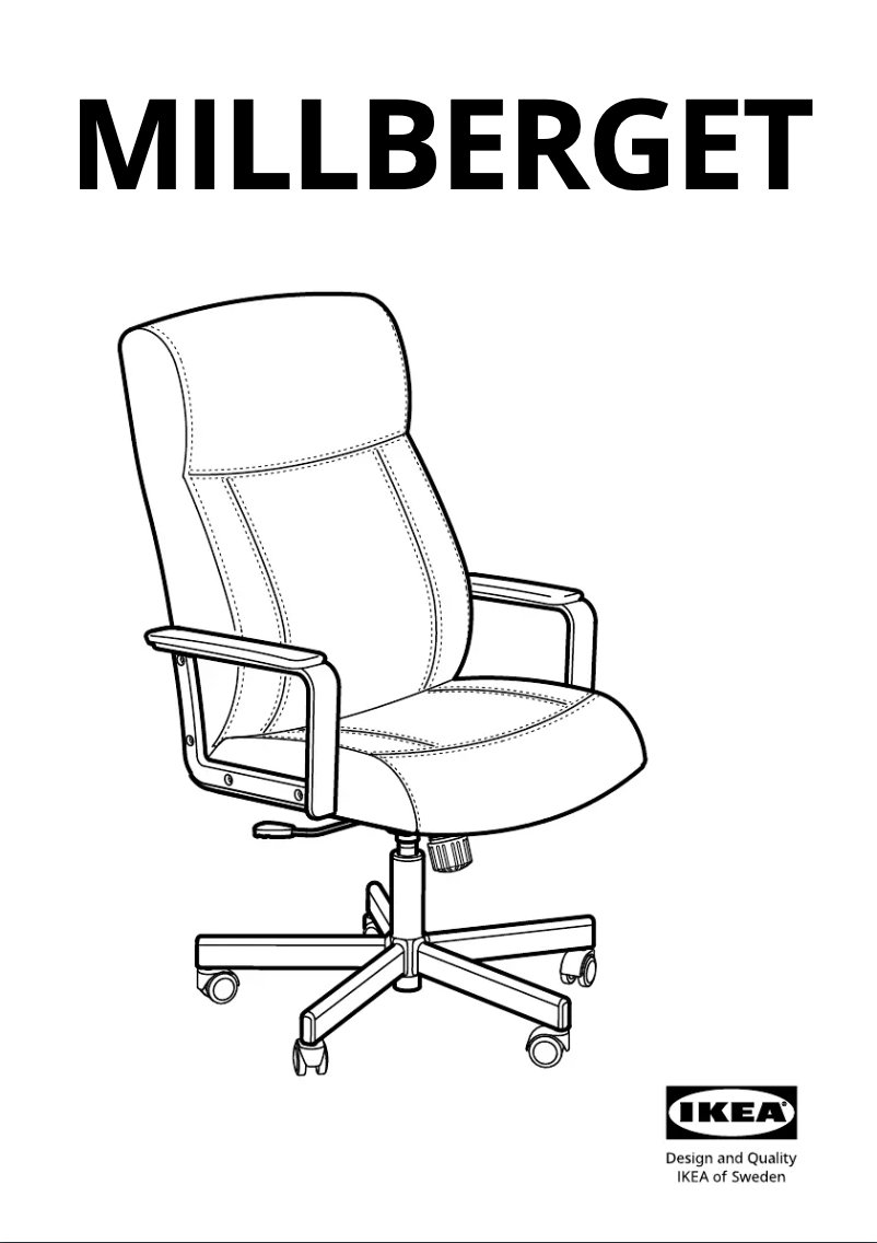 Imagen de la primera página del manual del dispositivo MILLBERGET 404.893.95