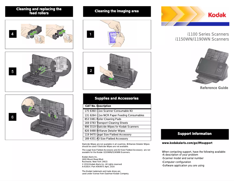 Imagen de la primera página del manual del dispositivo I1190E