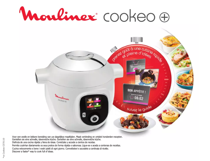 Imagen de la primera página del manual del dispositivo Cookeo+