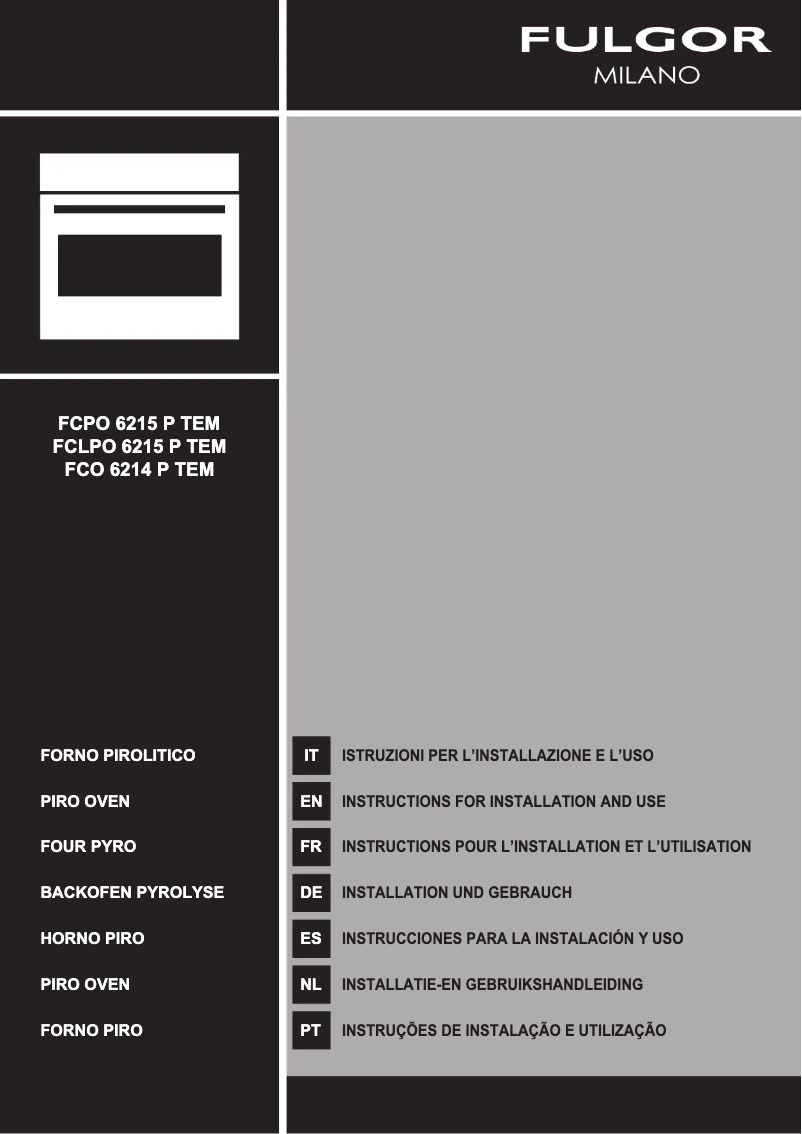 Imagen de la primera página del manual del dispositivo FCO 6214 P TEM