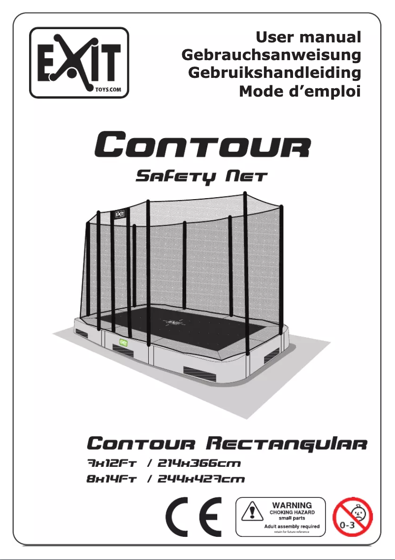Imagen de la primera página del manual del dispositivo Safetynet Contour Rectangular