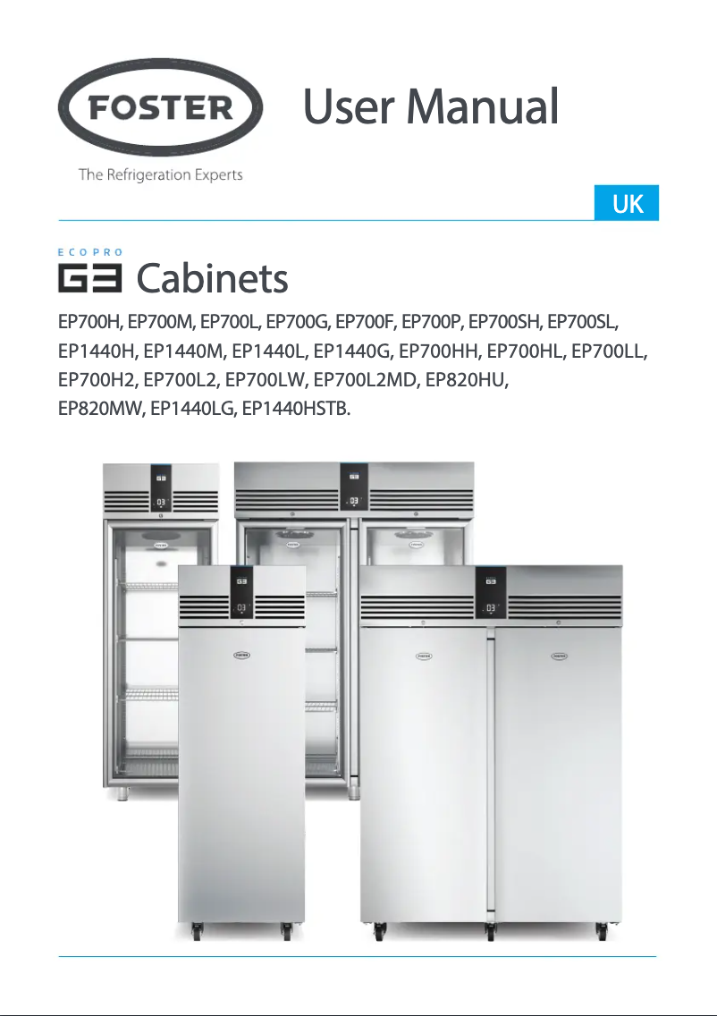 Imagen de la primera página del manual del dispositivo G3 EP700HH