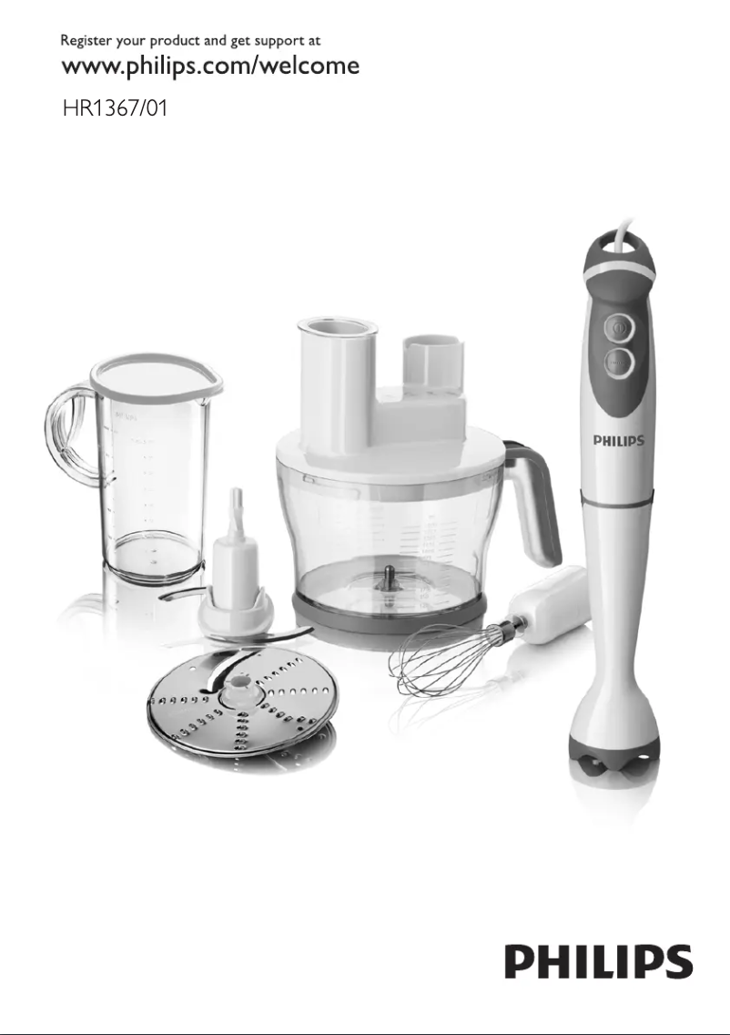 Imagen de la primera página del manual del dispositivo HR1367