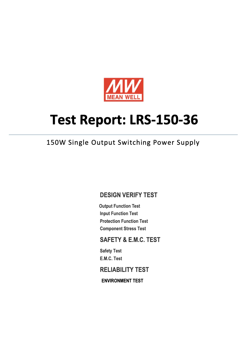 Imagen de la primera página del manual del dispositivo LRS-150-36