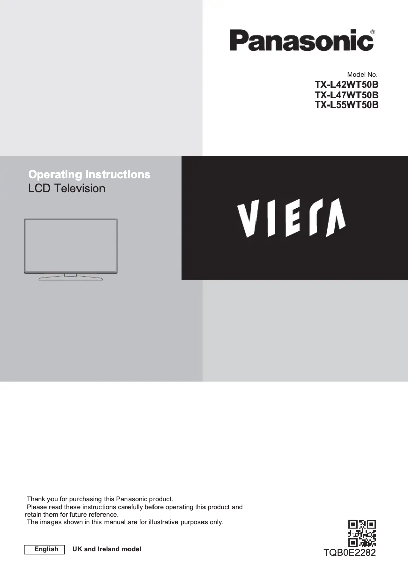 Imagen de la primera página del manual del dispositivo Viera TX-L47WT50B