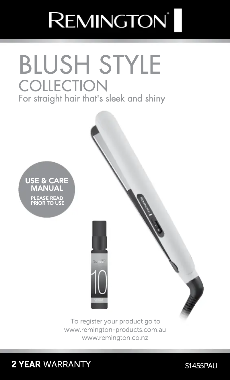 Página 1 del manual Manual de usuario Remington Blush S1455PAU