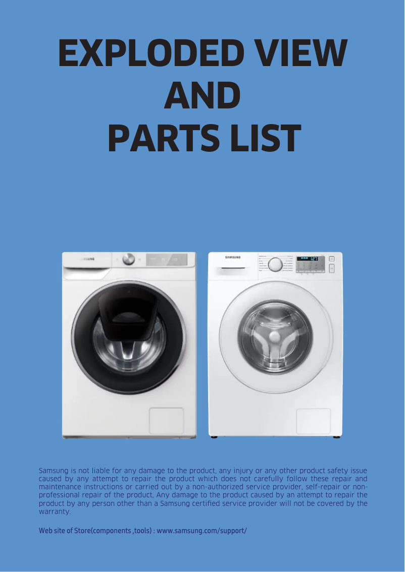 Imagen de la primera página del manual del dispositivo WW80T534DAX