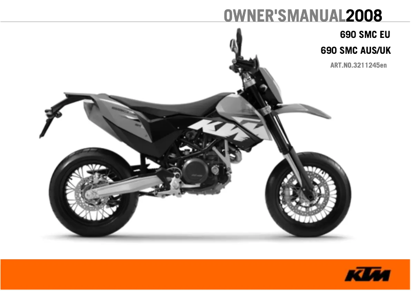 Página 1 del manual Manual de usuario KTM 690 SMC (2008)