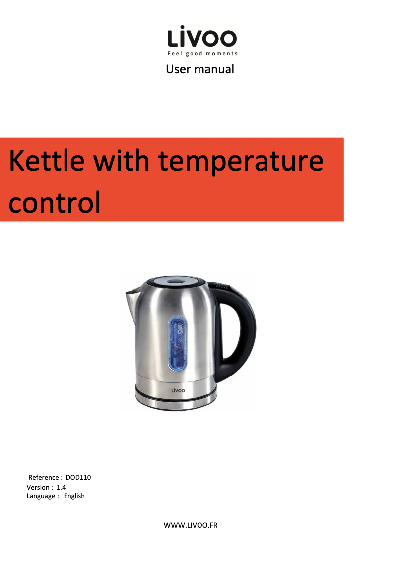 Página 1 del manual Manual de usuario Livoo DOD110