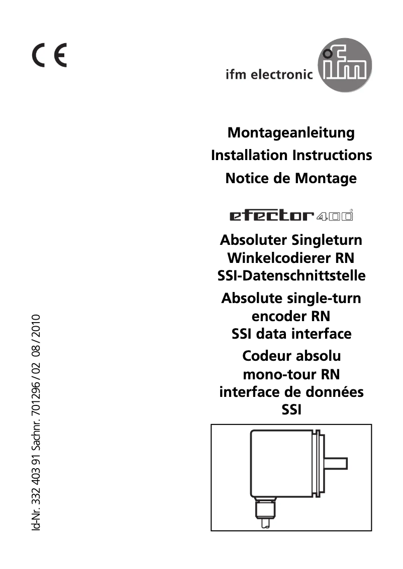 Imagen de la primera página del manual del dispositivo RN6052