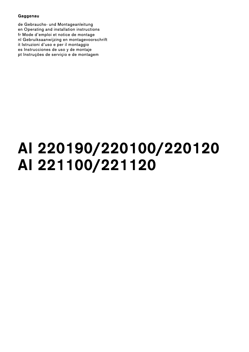 Imagen de la primera página del manual del dispositivo AI221120