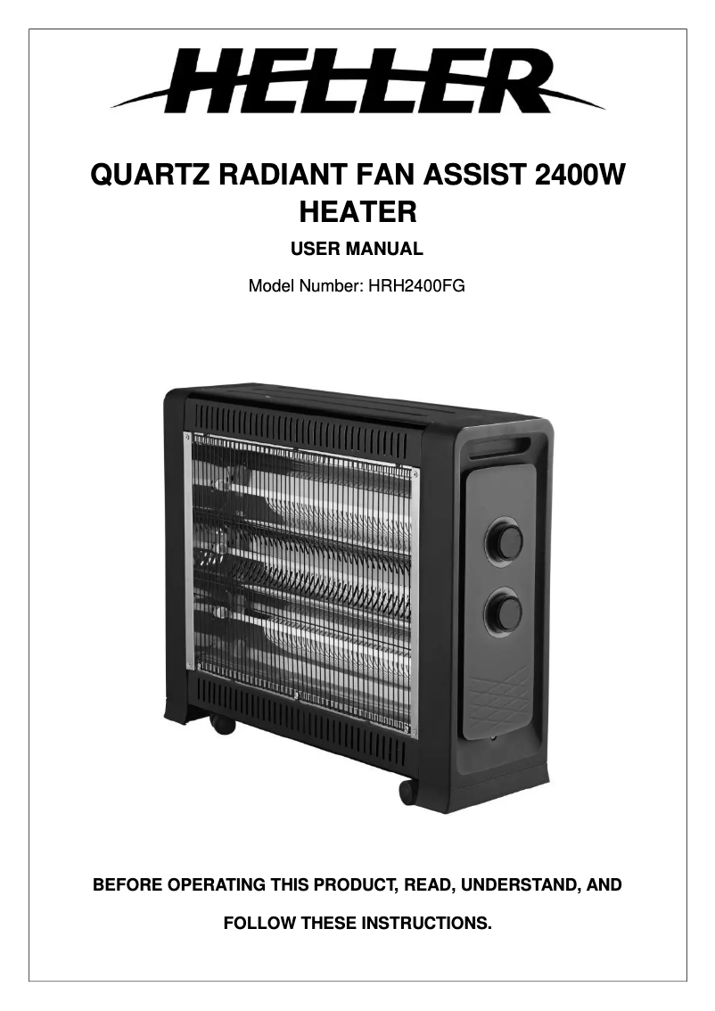 Página nº 1 - Manual de usuario Heller HRH2400FG