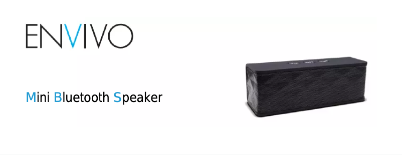 Imagen de la primera página del manual del dispositivo Mini Bluetooth Speaker 1344
