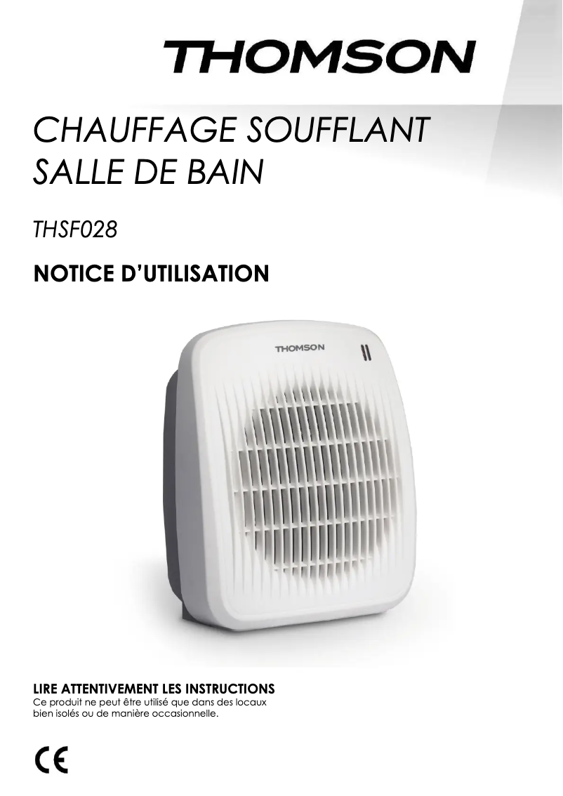 Imagen de la primera página del manual del dispositivo THSF028