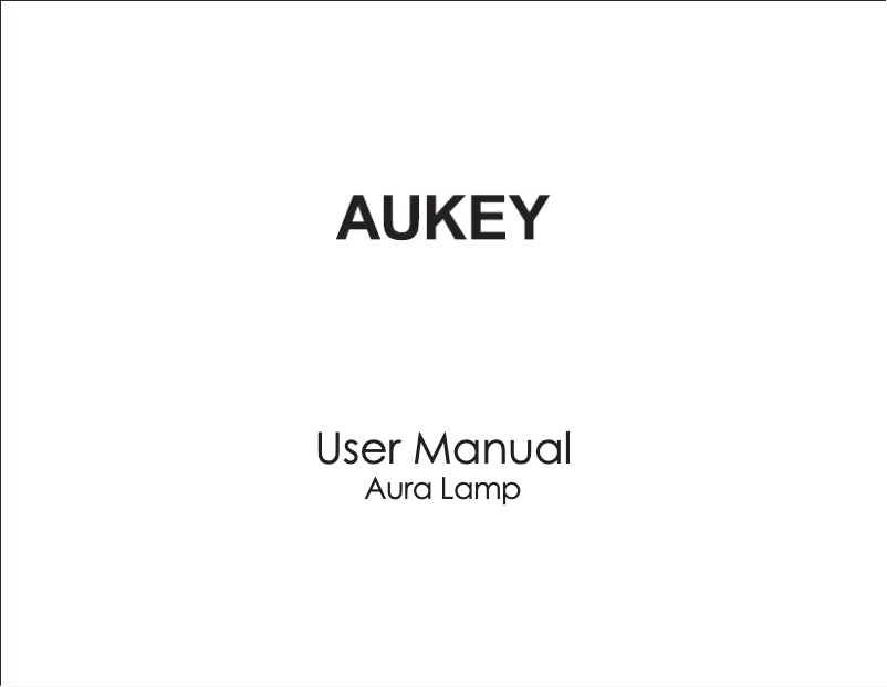 Página 1 del manual Manual de usuario Aukey LT-ST37