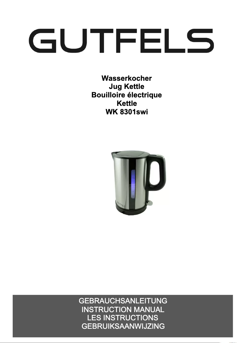 Imagen de la primera página del manual del dispositivo WK 8301 SWI