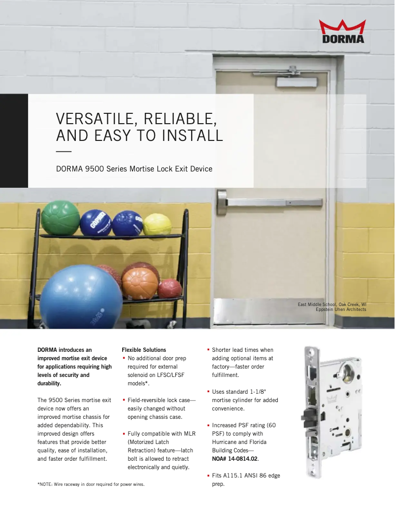 Imagen de la primera página del manual del dispositivo 9500