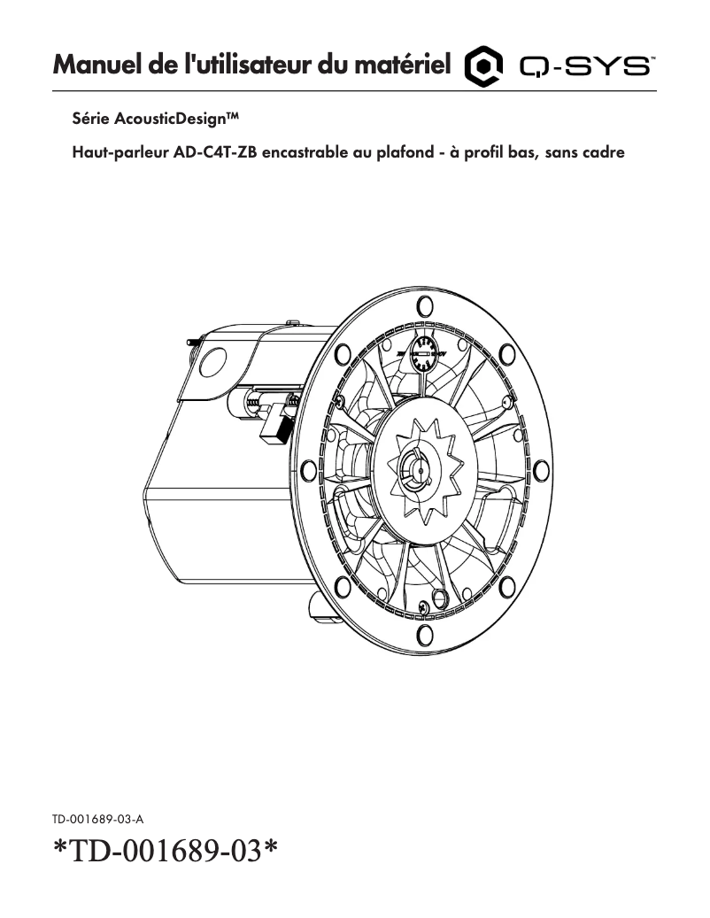 Página nº 1 - Manual de usuario QSC AD-C4T-ZB