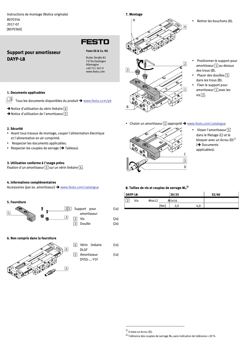 Imagen de la primera página del manual del dispositivo DAYP-L8-40