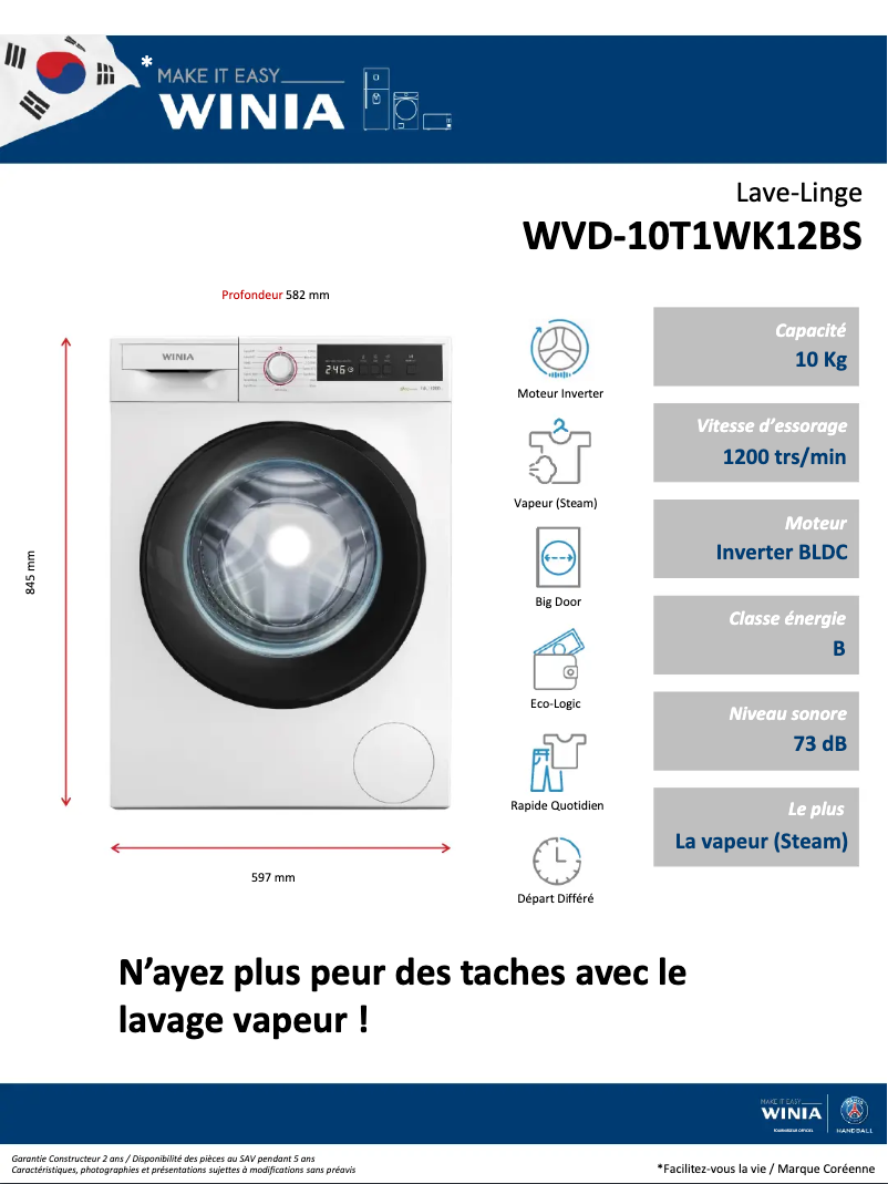 Imagen de la primera página del manual del dispositivo WVD-10T1WK12BS