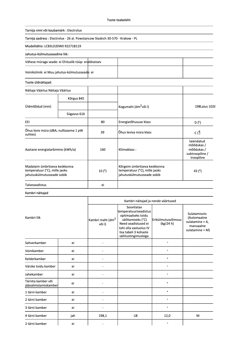 Imagen de la primera página del manual del dispositivo LCB3LD20W0