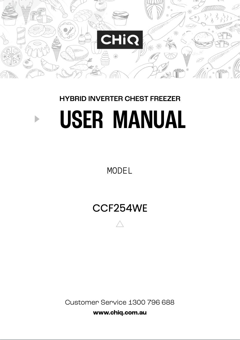 Imagen de la primera página del manual del dispositivo CCF254WE