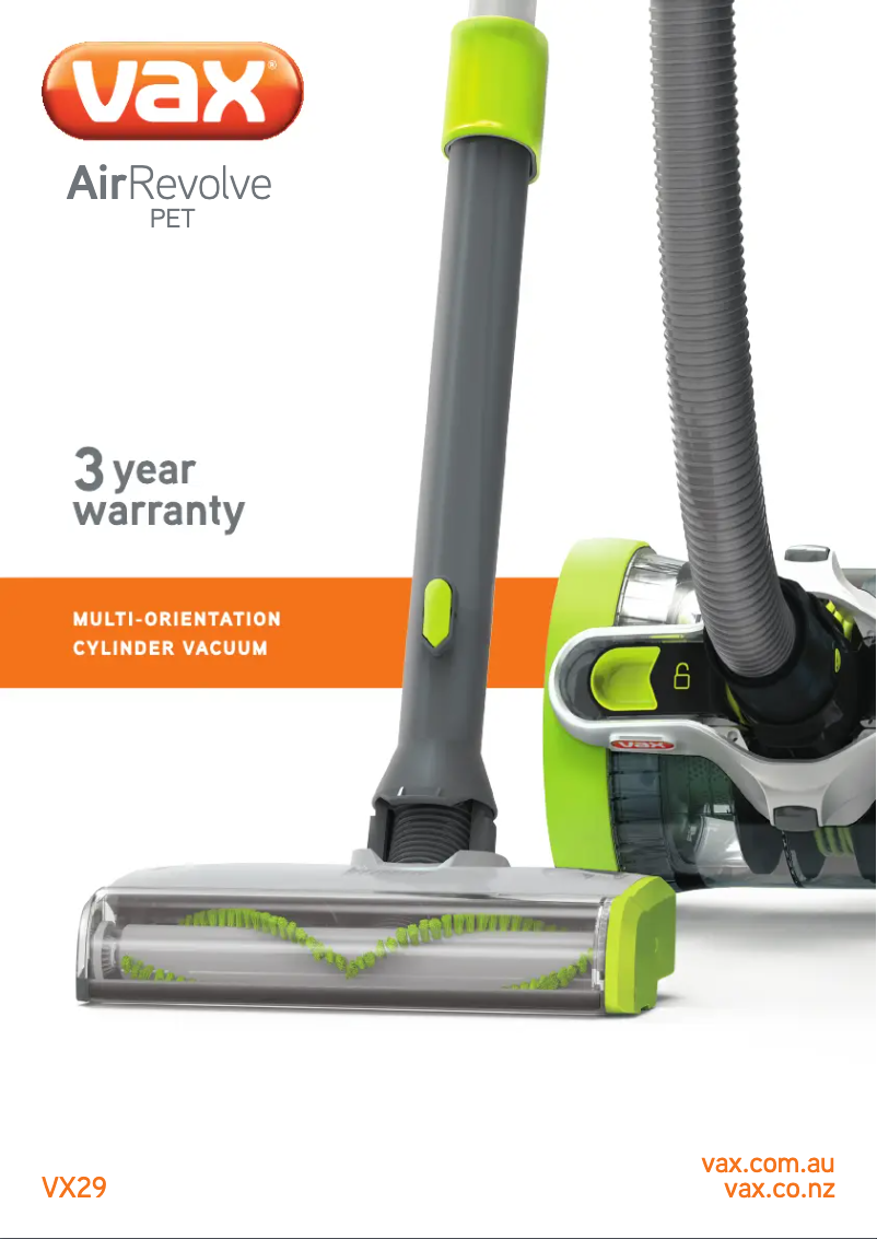 Imagen de la primera página del manual del dispositivo Air Revolve VX29